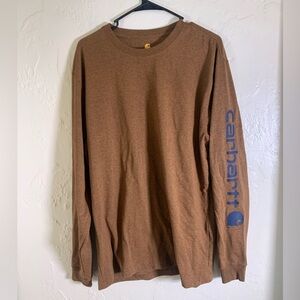 Carhartt long-sleeve T-shirt burnt orange size medium